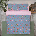 Lenjerie de pat dubla Rose, Heinner Home, 4 piese, 200x220 cm, 100% bumbac, multicolor