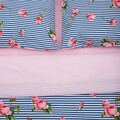 Lenjerie de pat dubla Rose, Heinner Home, 4 piese, 200x220 cm, 100% bumbac, multicolor