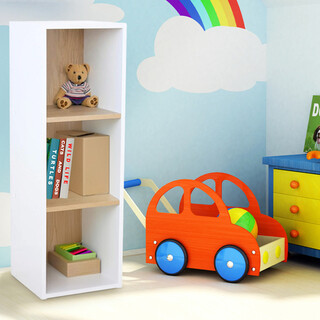 30x29.5x90 cm, Alb, 3 compartimente