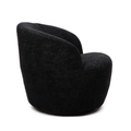 Fotoliu pivotant Svingen, Homla, 77x65.5x69 cm, MDF/poliester, negru