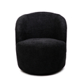 Fotoliu pivotant Svingen, Homla, 77x65.5x69 cm, MDF/poliester, negru