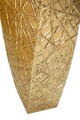 Set 2 ghivece / vase decorative Squer, Mauro Ferretti, 34x34x90 cm, fier, auriu