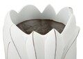 Vaza Gardy, Mauro Ferretti, 30.5x30.5x69 cm, polirasina, alb antic