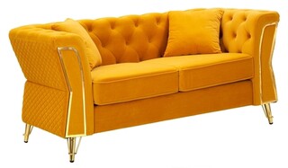 Galben mustar;Auriu, Canapea 2 locuri