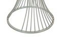 Masuta inalta Funnel, Mauro Ferretti, 50x50x100 cm, fier/marmura, argintiu