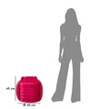 Taburet Softy, Mauro Ferretti, 45x45x45 cm, MDF/catifea din policoton, fucsia