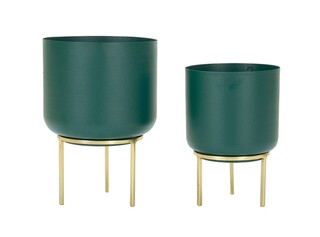 Verde;Auriu, Set 2 ghivece