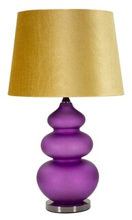 Mov;Galben, Lampa de masa H70 cm
