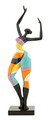 Figurina decorativa Dancing Girl Rubic -A, Mauro Ferretti, 12.5x10x38 cm, polirasina, multicolor