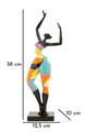 Figurina decorativa Dancing Girl Rubic -A, Mauro Ferretti, 12.5x10x38 cm, polirasina, multicolor