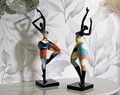 Figurina decorativa Dancing Girl Rubic -A, Mauro Ferretti, 12.5x10x38 cm, polirasina, multicolor