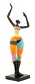 Figurina decorativa Dancing Girl Rubic -A, Mauro Ferretti, 12.5x10x38 cm, polirasina, multicolor