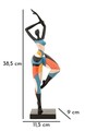 Figurina decorativa Dancing Girl Rubic -B, Mauro Ferretti, 32.5x9.7x20.5 cm, polirasina, multicolor