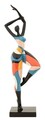 Figurina decorativa Dancing Girl Rubic -B, Mauro Ferretti, 32.5x9.7x20.5 cm, polirasina, multicolor