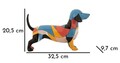 Figurina decorativa Dog Rubic, Mauro Ferretti, 28x8x25 cm, polirasina, multicolor