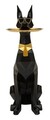Statueta / figurina decorativa cu tava Dog Ory, Mauro Ferretti, 30x64x91 cm, polirasina/metal, negru/auriu
