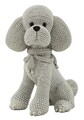 Statueta / figurina decorativa Poodle Dog Sparky, Mauro Ferretti, 14.5x10x19 cm, polirasina, argintiu