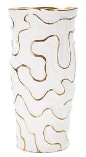Alb;Auriu, H32.5 cm