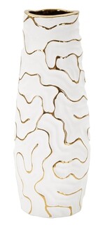 Alb;Auriu, H29.5 cm