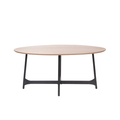 Masa Savelma, Homla, 160x80x76 cm, MDF/metal, natur/negru