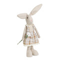 Decoratiune iepure cu rochie Lupe, Homla, 68 cm, poliester, bej