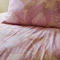 Lenjerie de pat pentru o persoana Gallo, Homla, 2 piese, 140x200 cm, microfibra din poliester, roz