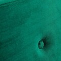 Pat tapitat Mikkel, Homla, 140x200 cm, metal/MDF/catifea din poliester, verde