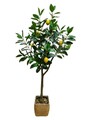 Planta artificiala Lemon, Homla, 115 cm, plastic, verde/bej