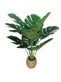 Planta artificiala Monstera, Homla, 60 cm, plastic, verde/bej