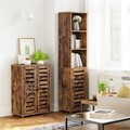 Dulap pentru baie Multipurpose, Vasagle, 60x30x82 cm, max 20 kg, PAL, maro rustic