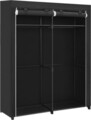 Dulap textil pentru haine, Songmics, 140x43x174 cm, material netesut/otel, negru