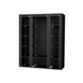 Dulap textil pentru haine Organiser, Songmics, 150x45x175 cm, material netesut/otel, negru