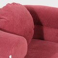 Fotoliu Suave, Homla, 87x80x72 cm, metal/textil, rosu claret