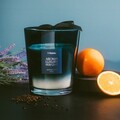 Lumanare parfumata Ember, Homla, 1175 gr, ceara/sticla, albastru