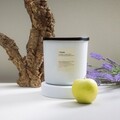 Lumanare parfumata Aura, Homla, 870 gr, ceara, alb