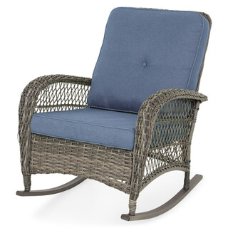 75x103x96 cm, Gri/Albastru