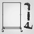 Suport mobil pentru umerase, Songmics, 100x49x163 cm, max 90 kg, otel, negru