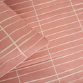 Lenjerie de pat dubla Grila, Homla, 3 piese, 160x200 cm, bumbac, roz