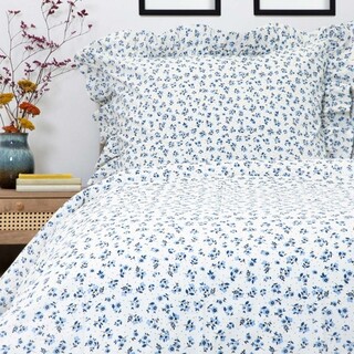 200x220 cm, Alb;Albastru