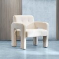 Fotoliu Pelle, Homla, 68x74x72 cm, MDF/poliester, bej