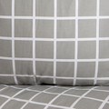 Lenjerie de pat dubla Reyes, Homla, 3 piese, 160x200 cm, bumbac, gri/alb