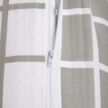Lenjerie de pat dubla Reyes, Homla, 3 piese, 160x200 cm, bumbac, gri/alb
