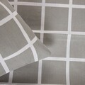 Lenjerie de pat dubla Reyes, Homla, 3 piese, 160x200 cm, bumbac, gri/alb