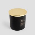 Lumanare parfumata Aura, Homla, 870 gr, ceara, negru
