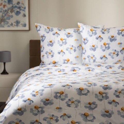 Lenjerie de pat dubla Reita, Homla, 3 piese, 160x200 cm, microfibra din poliester, multicolor