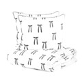 Lenjerie de pat King Size, Carnival, Homla, 3 piese, 200x220 cm, bumbac, alb/negru