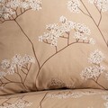 Lenjerie de pat King Size, Otu, Homla, 3 piese, 200x220 cm, bumbac, bej
