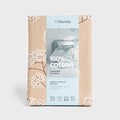 Lenjerie de pat King Size, Otu, Homla, 3 piese, 200x220 cm, bumbac, bej