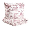 Lenjerie de pat dubla Peisa, Homla, 3 piese, 160x200 cm, bumbac satinat, multicolor