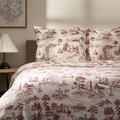 Lenjerie de pat dubla Peisa, Homla, 3 piese, 160x200 cm, bumbac satinat, multicolor